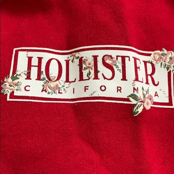 Red hollister hoodie - Picture 2 of 3